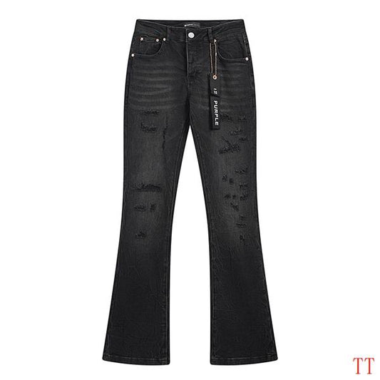Men's Purple Fashionable Casual Jeans Pants Size 30-38