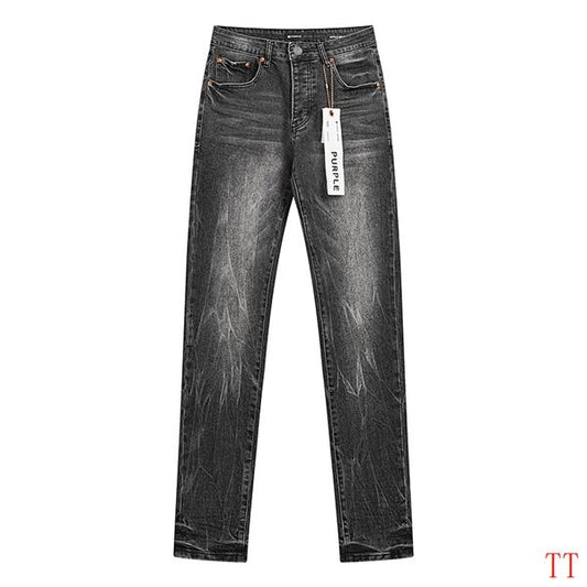 Men's Purple Fashionable Casual Jeans Pants Size 30-38