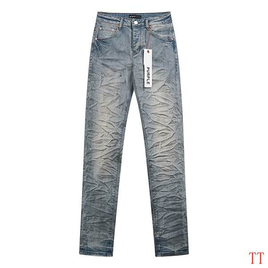 Men's Purple Fashionable Casual Jeans Pants Size 30-38