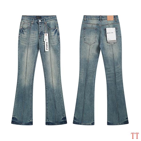 Men's Purple Fashionable Casual Jeans Pants Size 30-38