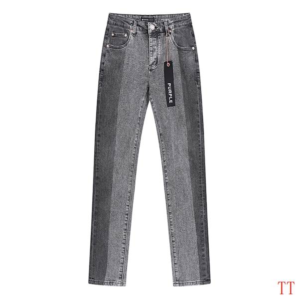 Men's Purple Fashionable Casual Jeans Pants Size 30-38