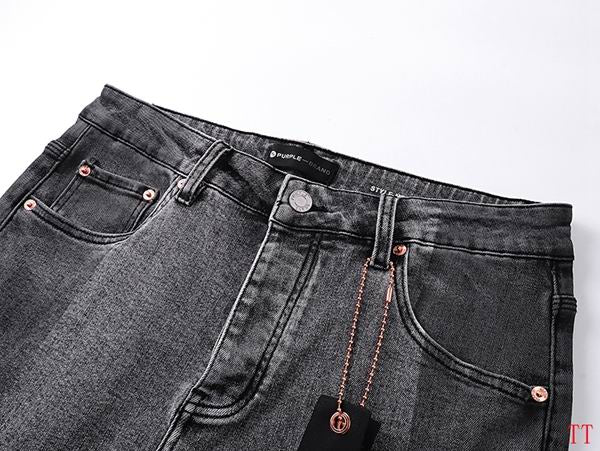 Men's Purple Fashionable Casual Jeans Pants Size 30-38