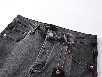 Men's Purple Fashionable Casual Jeans Pants Size 30-38