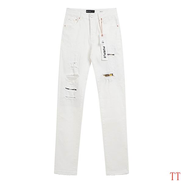 Men's Purple Fashionable Casual Jeans Pants Size 30-38