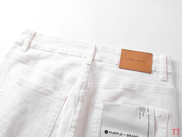 Men's Purple Fashionable Casual Jeans Pants Size 30-38