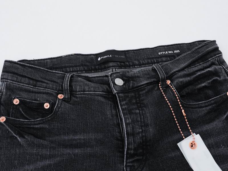Men's Purple Fashionable Casual Jeans Pants Size 30-38