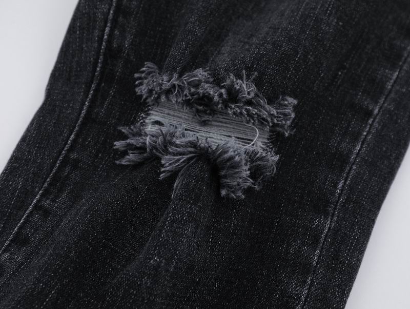 Men's Purple Fashionable Casual Jeans Pants Size 30-38