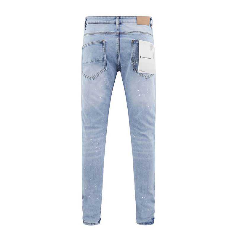 Men's Purple Fashionable Casual Jeans Pants Size 30-38