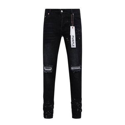 Men's Purple Fashionable Casual Jeans Pants Size 30-38