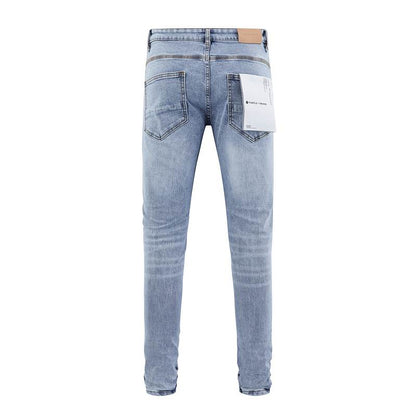 Men's Purple Fashionable Casual Jeans Pants Size 30-38