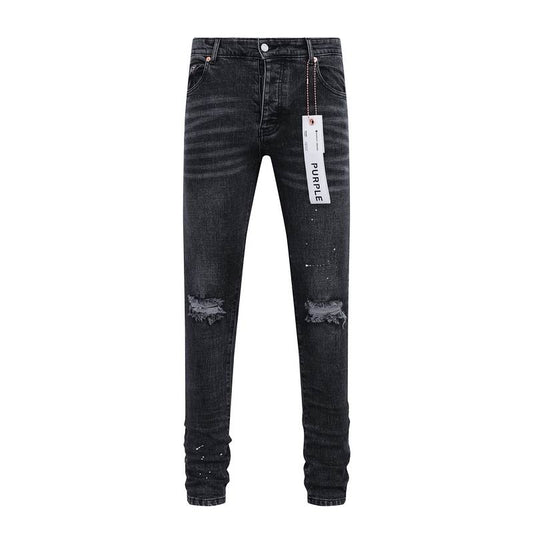 Men's Purple Fashionable Casual Jeans Pants Size 30-38