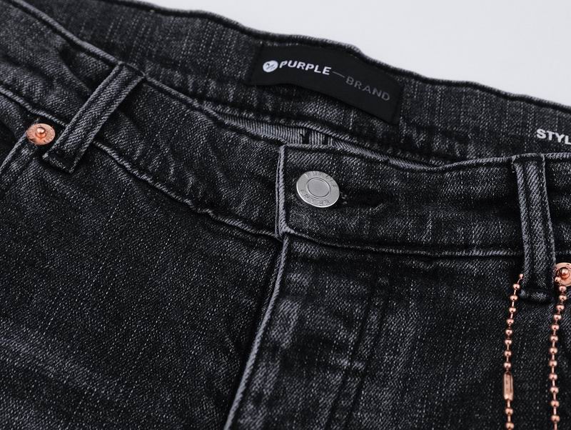 Men's Purple Fashionable Casual Jeans Pants Size 30-38