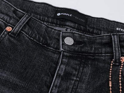 Men's Purple Fashionable Casual Jeans Pants Size 30-38