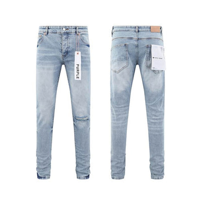 Men's Purple Fashionable Casual Jeans Pants Size 30-38