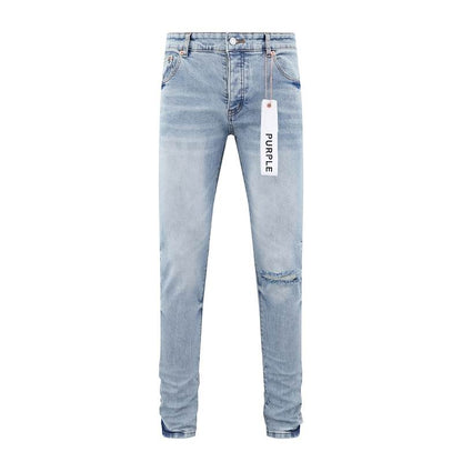 Men's Purple Fashionable Casual Jeans Pants Size 30-38