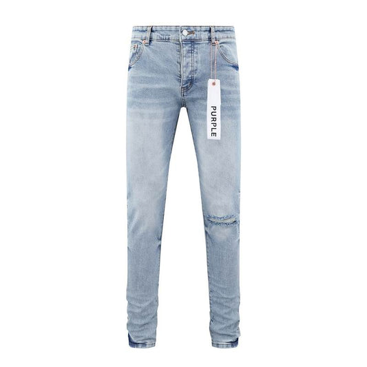 Men's Purple Fashionable Casual Jeans Pants Size 30-38
