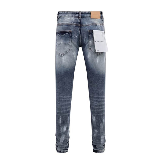 Men's Purple Fashionable Casual Jeans Pants Size 30-38