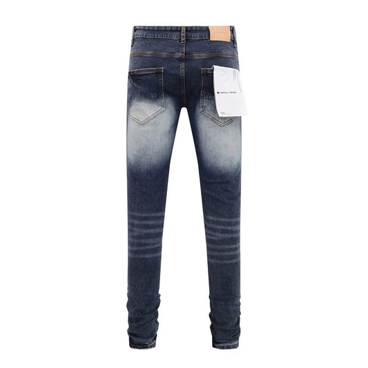 Men's Purple Fashionable Casual Jeans Pants Size 30-38