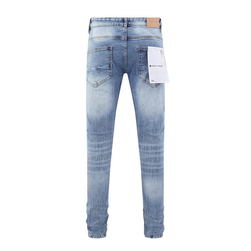 Men's Purple Fashionable Casual Jeans Pants Size 30-38