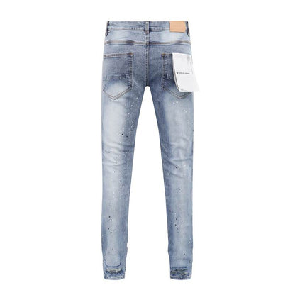 Men's Purple Fashionable Casual Jeans Pants Size 30-38