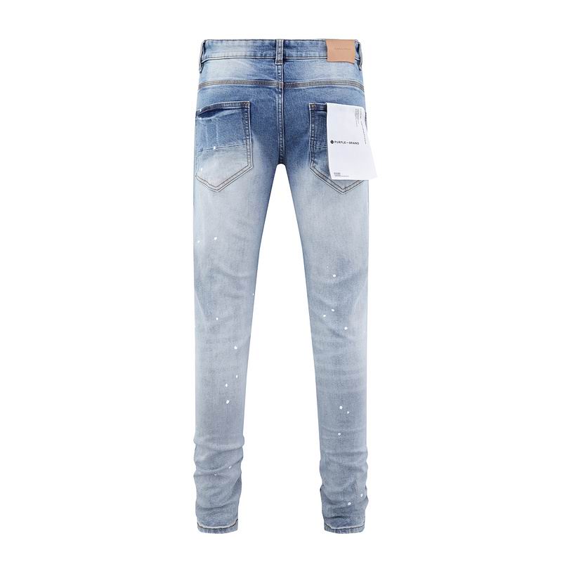 Men's Purple Fashionable Casual Jeans Pants Size 30-38