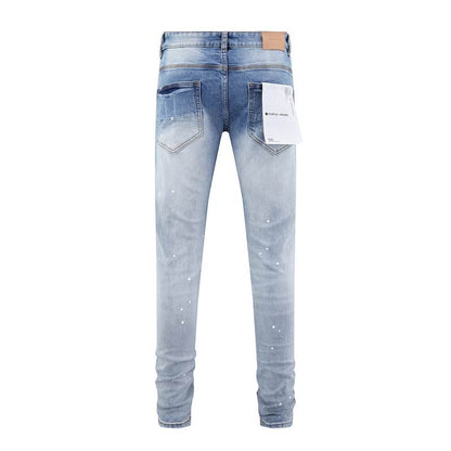 Men's Purple Fashionable Casual Jeans Pants Size 30-38