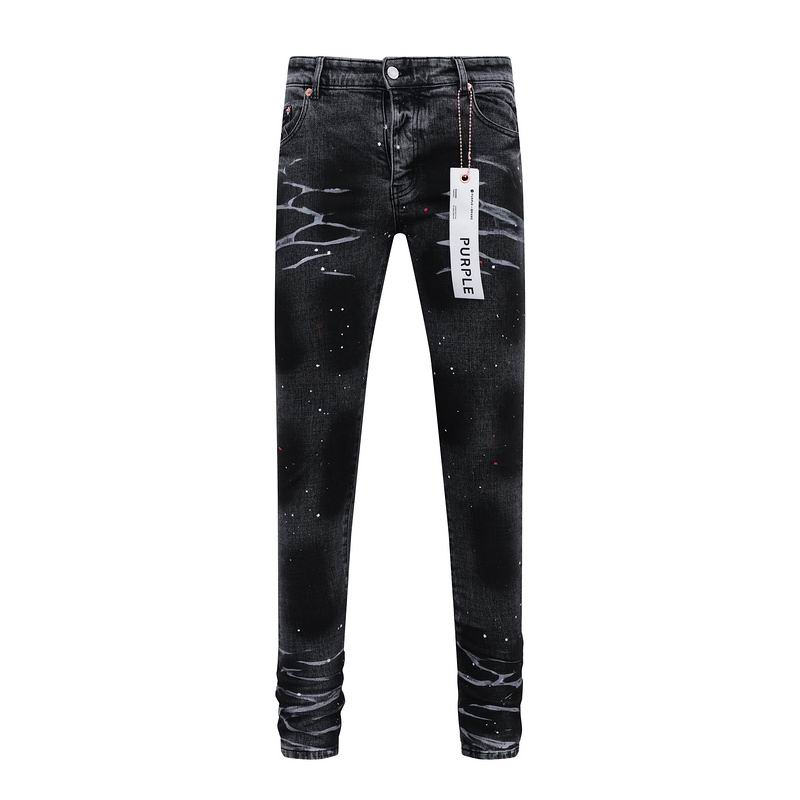 Men's Purple Fashionable Casual Jeans Pants Size 30-38