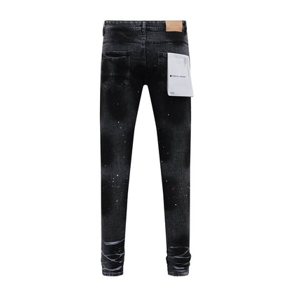 Men's Purple Fashionable Casual Jeans Pants Size 30-38
