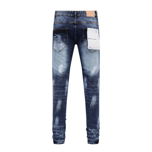Men's Purple Fashionable Casual Jeans Pants Size 30-38