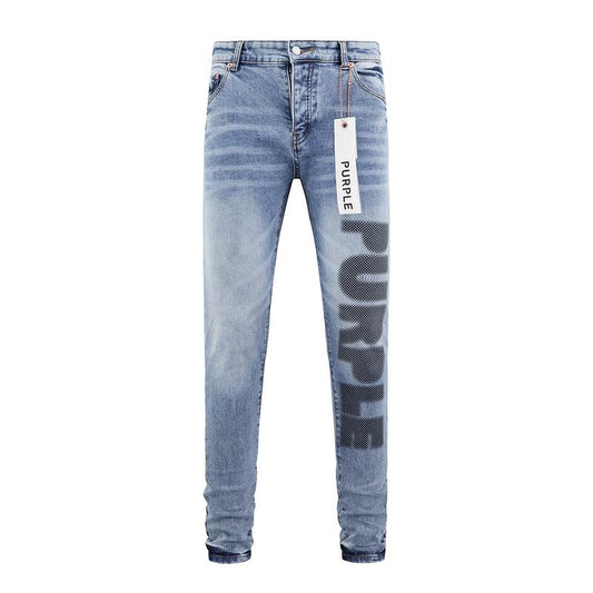 Men's Purple Fashionable Casual Jeans Pants Size 30-38