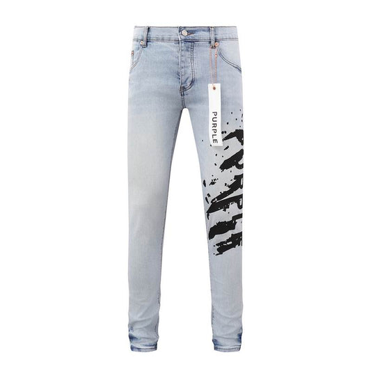 Men's Purple Fashionable Casual Jeans Pants Size 30-38