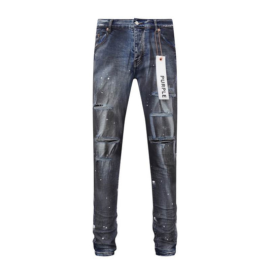 Men's Purple Fashionable Casual Jeans Pants Size 30-38