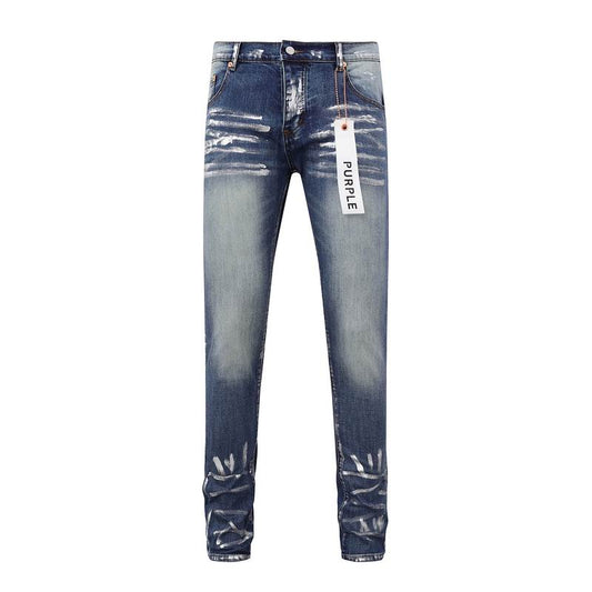 Men's Purple Fashionable Casual Jeans Pants Size 30-38