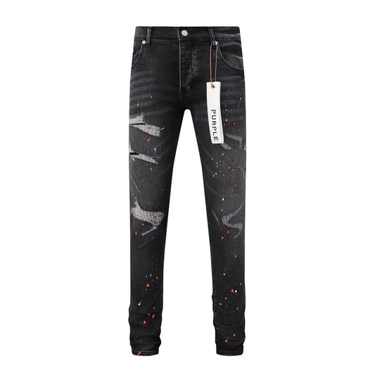 Men's Purple Fashionable Casual Jeans Pants Size 30-38