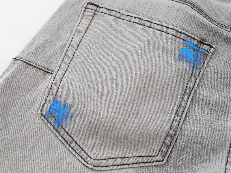 Men's Purple Fashionable Casual Jeans Pants Size 30-38