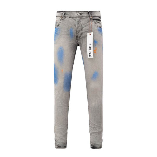 Men's Purple Fashionable Casual Jeans Pants Size 30-38