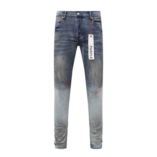 Men's Purple Fashionable Casual Jeans Pants Size 30-38