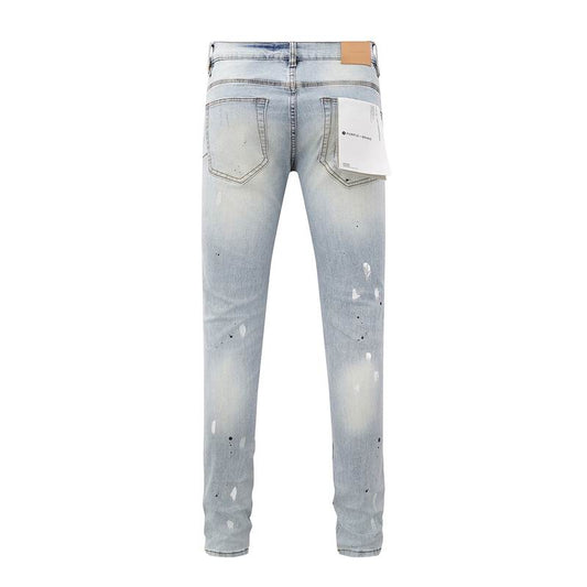 Men's Purple Fashionable Casual Jeans Pants Size 30-38