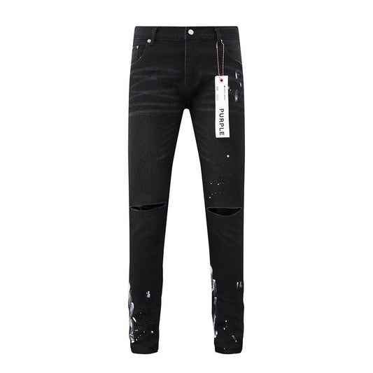 Men's Purple Fashionable Casual Jeans Pants Size 30-38