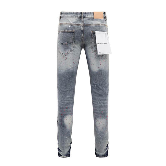 Men's Purple Fashionable Casual Jeans Pants Size 30-38