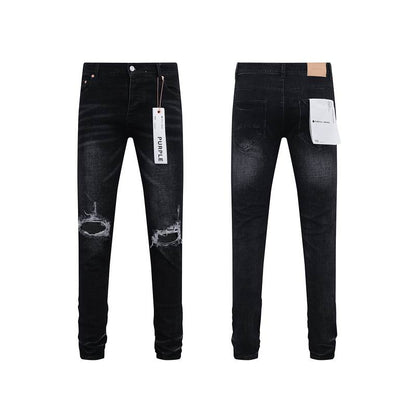 Men's Purple Fashionable Casual Jeans Pants Size 30-38