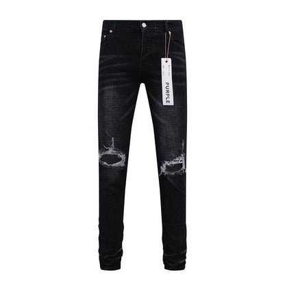 Men's Purple Fashionable Casual Jeans Pants Size 30-38