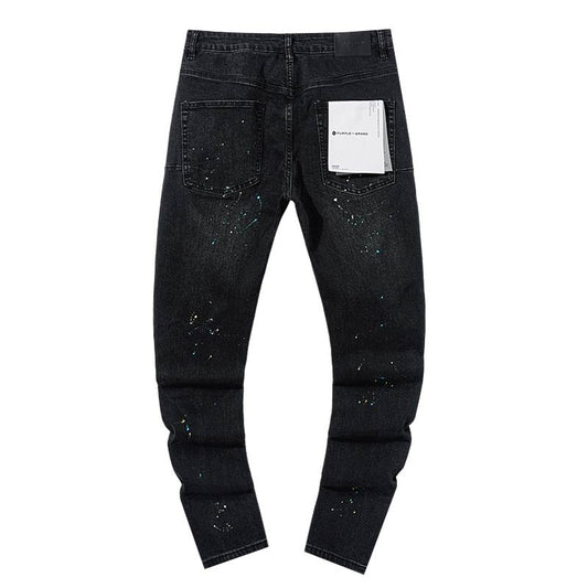 Men's Purple Fashionable Casual Jeans Pants Size 30-38