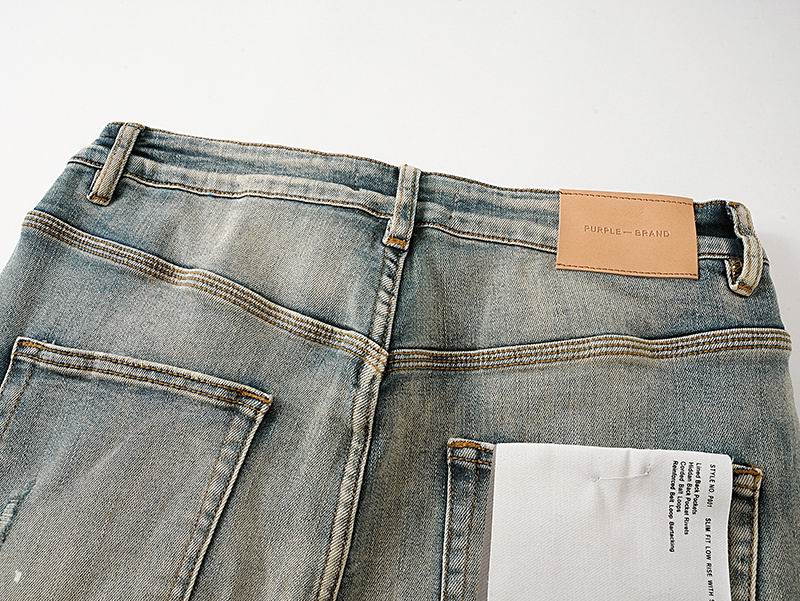 Men's Purple Fashionable Casual Jeans Pants Size 30-38