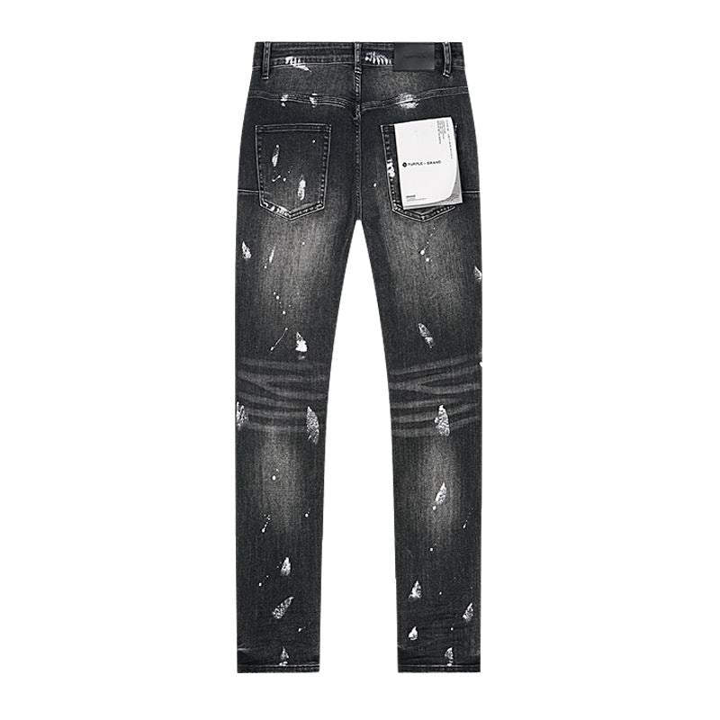 Men's Purple Fashionable Casual Jeans Pants Size 30-38