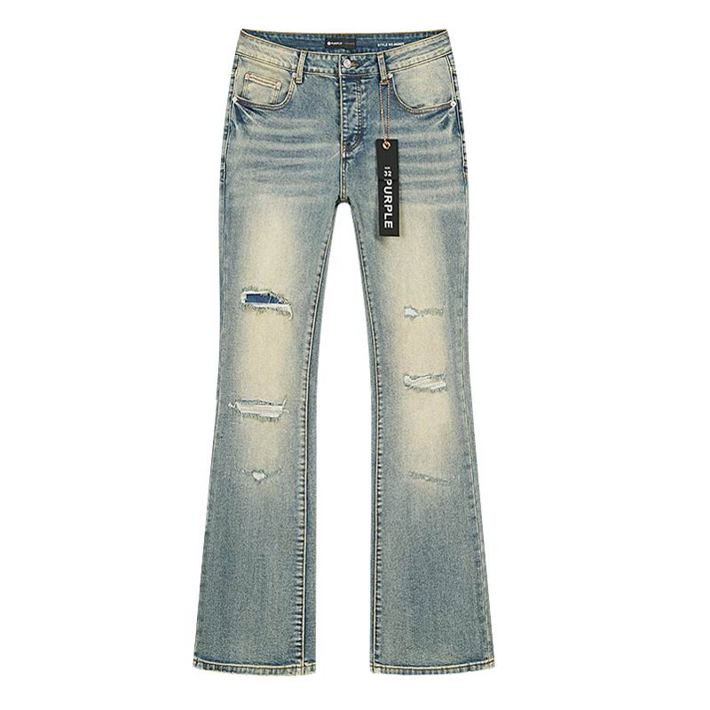 Men's Purple Fashionable Casual Jeans Pants Size 30-38
