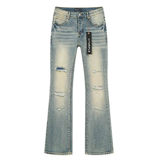 Men's Purple Fashionable Casual Jeans Pants Size 30-38
