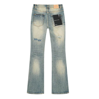 Men's Purple Fashionable Casual Jeans Pants Size 30-38