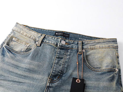 Men's Purple Fashionable Casual Jeans Pants Size 30-38