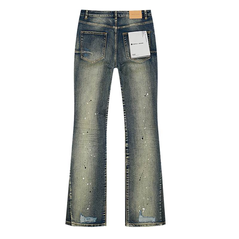 Men's Purple Fashionable Casual Jeans Pants Size 30-38